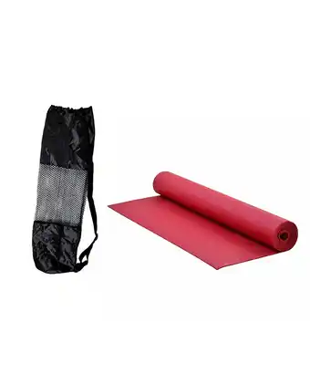 Tiendas EFE Colchoneta yoga mat pilates fitness 6mm c/ funda - rojo - sport fitness oferta
