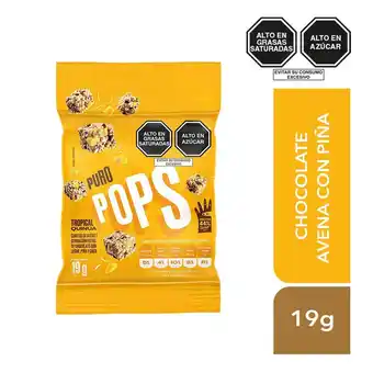 Tottus Cereal cubo puro pops tropical qnua pina 19g oferta