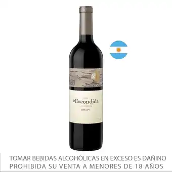 Tottus Vino la escondida vtal merlot oferta