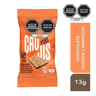 Tottus Cereal lamina puro crujis chia mani choc 13g oferta