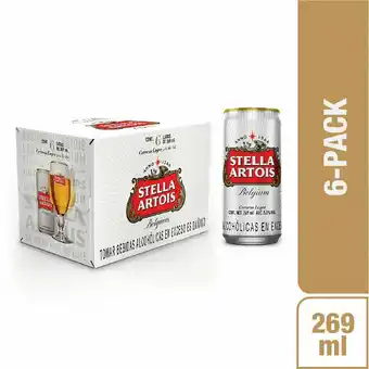 Tottus Cerveza stella artois belgium lata 269ml oferta