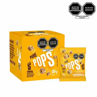 Tottus Cereal cubo puro pops tropical qnua pina 34g oferta