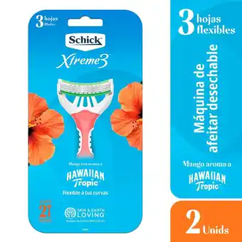 Tottus Maquina de afeitar mujer xtreme 3 hawaian tropic oferta