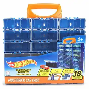 Tottus Hot wheels car case multimodular 18 pcs oferta
