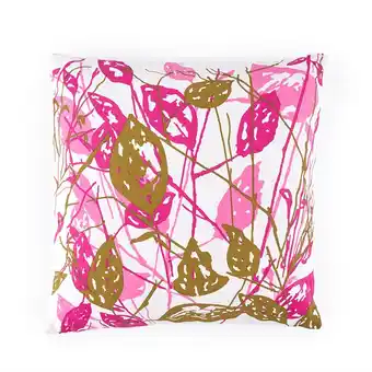 Tottus Cojin deco rojo flores 40x40 cm oferta