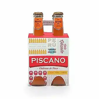 Tottus Piscano naranja four pack oferta
