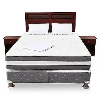 Tottus Dormitorio balcanes queen + 02 almohadas + cabecera + 02 veladores oferta