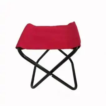 Tottus Banco plegable playa rojo oferta