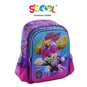 Tiendas EFE Mochila scool 2 bolsillos 3d magic paw patrol m oferta