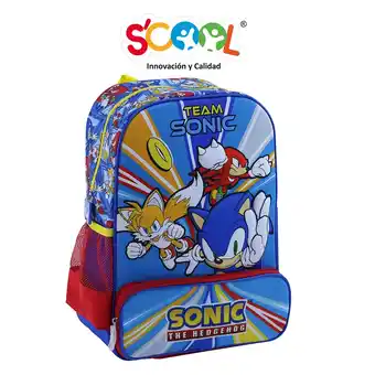 Tiendas EFE Mochila scool grande 3d ranger sonic oferta