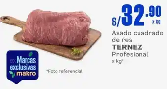 Makro Asado cuadrado de res TERNEZ Profesional x kg oferta