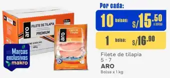 Makro Filete de tilapia 5 - 7 ARO 10 Bolsas x 1kg oferta