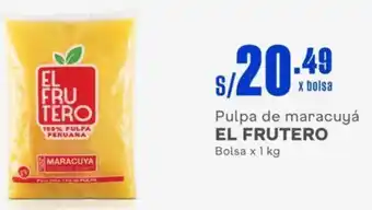 Makro Pulpa de maracuyá EL FRUTERO Bolsa x 1kg oferta