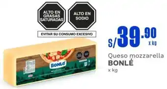 Makro Queso mozzarella BONLÉ x kg oferta