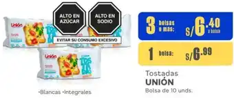 Makro Tostadas UNIÓN 3 Bolsas de 10unds oferta