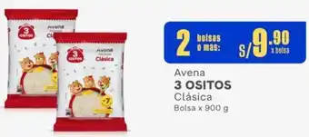 Makro Avena 3 OSITOS Clásica 2 Bolsas x 900g oferta