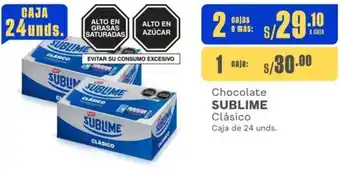 Makro Chocolate SUBLIME Clásico 2 Cajas de 24 unds oferta