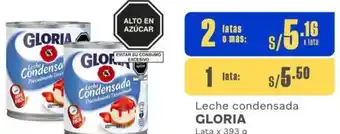 Makro Leche condensada GLORIA 2 Latas x 393g oferta