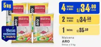Makro Maicena ARO 4 Bolsas x 5kg oferta