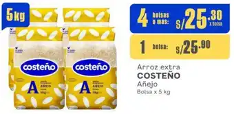 Makro Arroz extra COSTEÑO Añejo 4vBolsas x 5kg oferta
