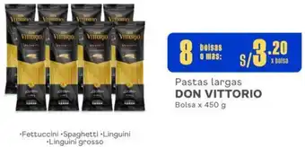 Makro Pastas largas DON VITTORIO 8 BolsaS x 450g oferta