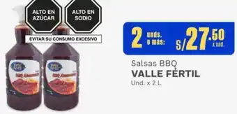 Makro Salsas BBQ VALLE FÉRTIL 2Unds x 2L oferta
