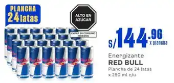 Makro Energizante RED BULL Plancha de 24 latas x 25 ml oferta