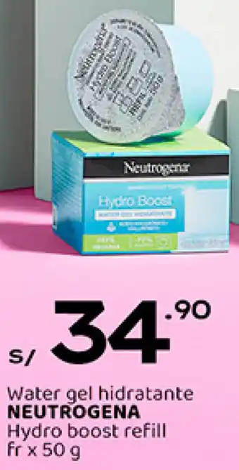 Plaza Vea Water gel hidratante NEUTROGENA Hydro boost refill fr x 50g oferta
