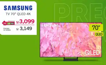Tottus SAMSUNG TV 70" QLED 4K oferta