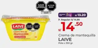 Vega Crema de mantequilla LAIVE Pote x 350gr oferta