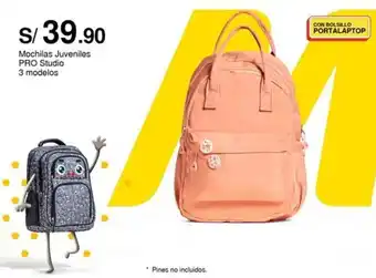 Metro Mochilas Juveniles PRO Studio 3 modelos oferta