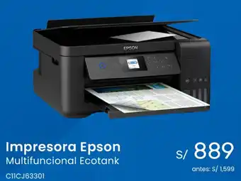 Tiendas EFE Impresora Epson Multifuncional Ecotank oferta