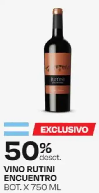 Wong VINO RUTINI ENCUENTRO BOT. X 750ML oferta
