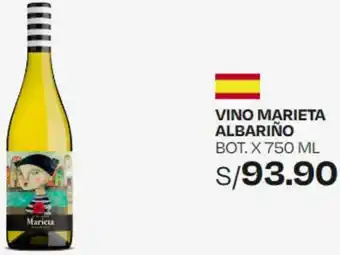 Wong VINO MARIETA ALBARIÑO BOT. X 750ML oferta