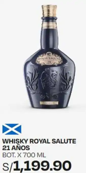 Wong WHISKY ROYAL SALUTE 21 AÑOS BOT. X 700ML oferta