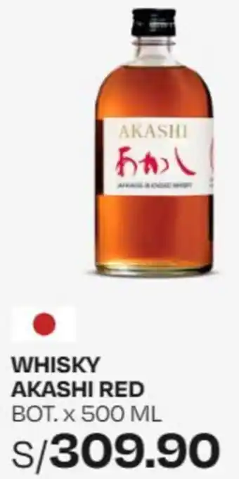 Wong WHISKY AKASHI RED BOT. x 500ML oferta