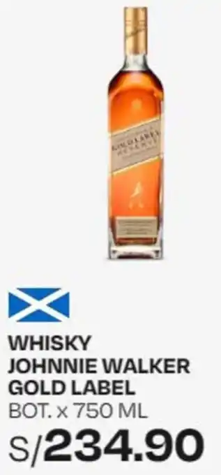 Wong WHISKY JOHNNIE WALKER GOLD LABEL BOT. x 750ML oferta