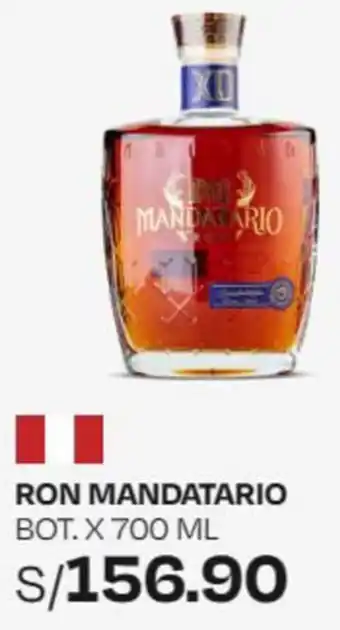 Wong RON MANDATARIO BOT. X 700ML oferta