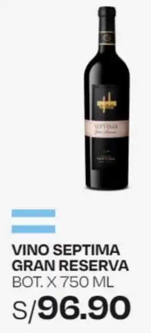 Wong VINO SEPTIMA GRAN RESERVA BOT. X 750 ML oferta