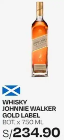 Wong WHISKY JOHNNIE WALKER GOLD LABEL BOT. x 750ML oferta