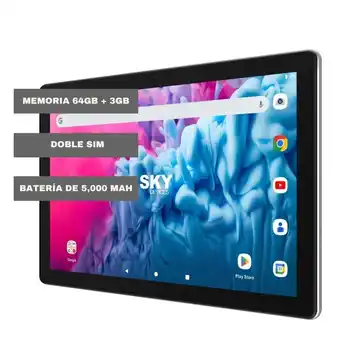 Tiendas EFE Tablet sky pad 10 max 10 3gb 64gb 4g negro oferta