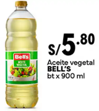Plaza Vea Aceite vegetal BELL'S bt x 900ml oferta