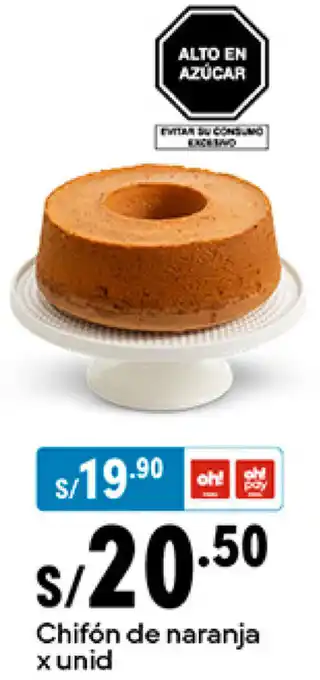 Plaza Vea Chifón de naranja x unid oferta