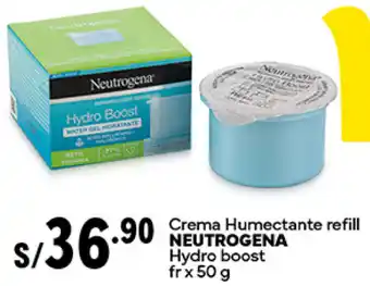 Plaza Vea Crema Humectante refill NEUTROGENA Hydro boost fr x 50g oferta
