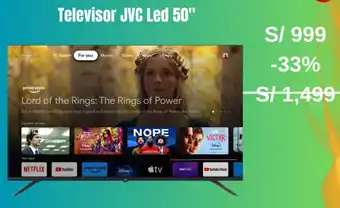 Tottus Televisor JVC Led 50" oferta