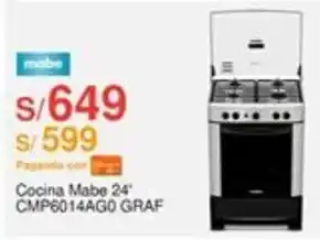 Metro Cocina Mabe 24' CMP6014AGO GRAF oferta