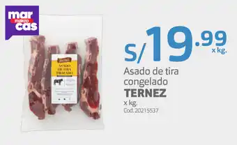Makro Asado de Tira Congelado Ternez oferta