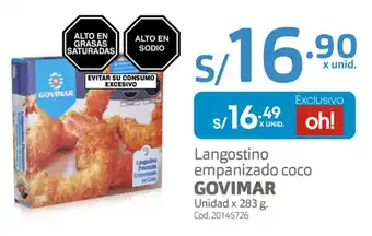 Makro Langostino Empanizado Coco Govimar 283g oferta