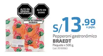 Makro Pepperoni Gastronómico Braedt 500g oferta