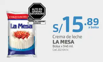 Makro Crema de Leche La Mesa 946ml oferta